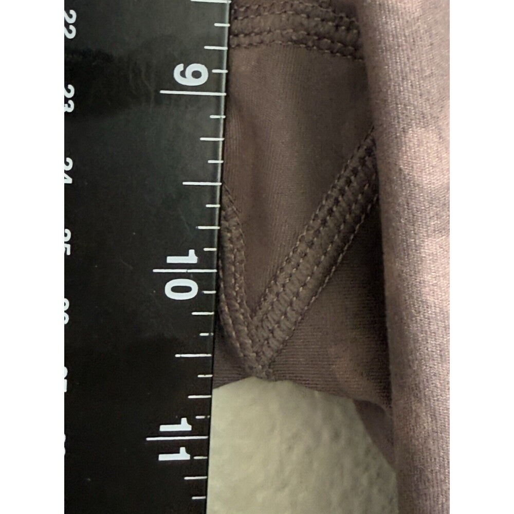 Yogalicious Lux Animal Print Biker Shorts Taupe Brown Womens Size XS W Pockets - Picture 7 of 9